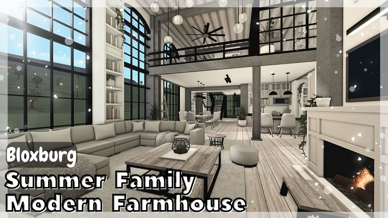 MODERN FAMILY FARMHOUSE BLOXBURG.CHECK DESCRIP.FAST BUILDER FOR CHEAP PRICE