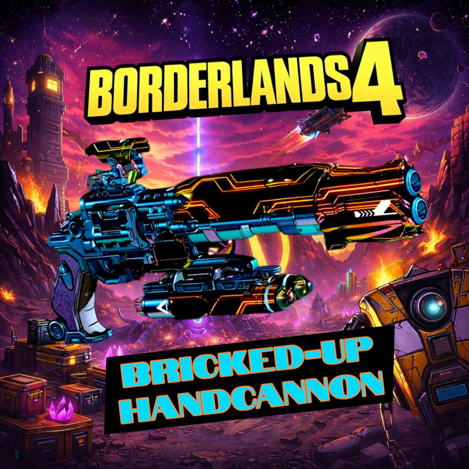 🚨 BL4 DLC Weapon 🔥 Bricked-Up Handcannon L60 | PEARLESCENT