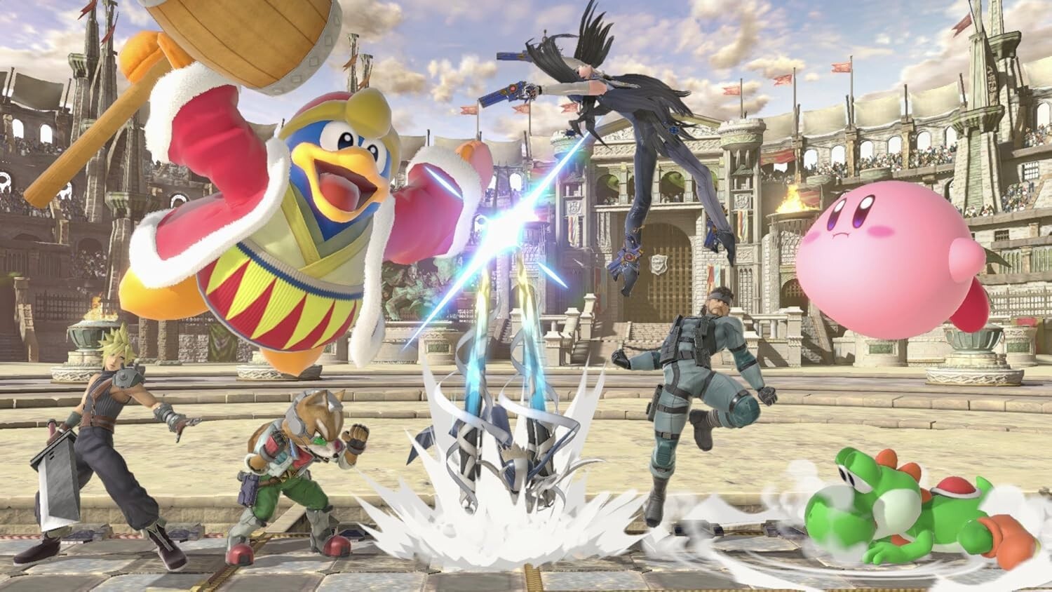 Nintendo Switch (OLED Model) Super Smash Bros. Bundle w/ 3 Mo. Online Membership