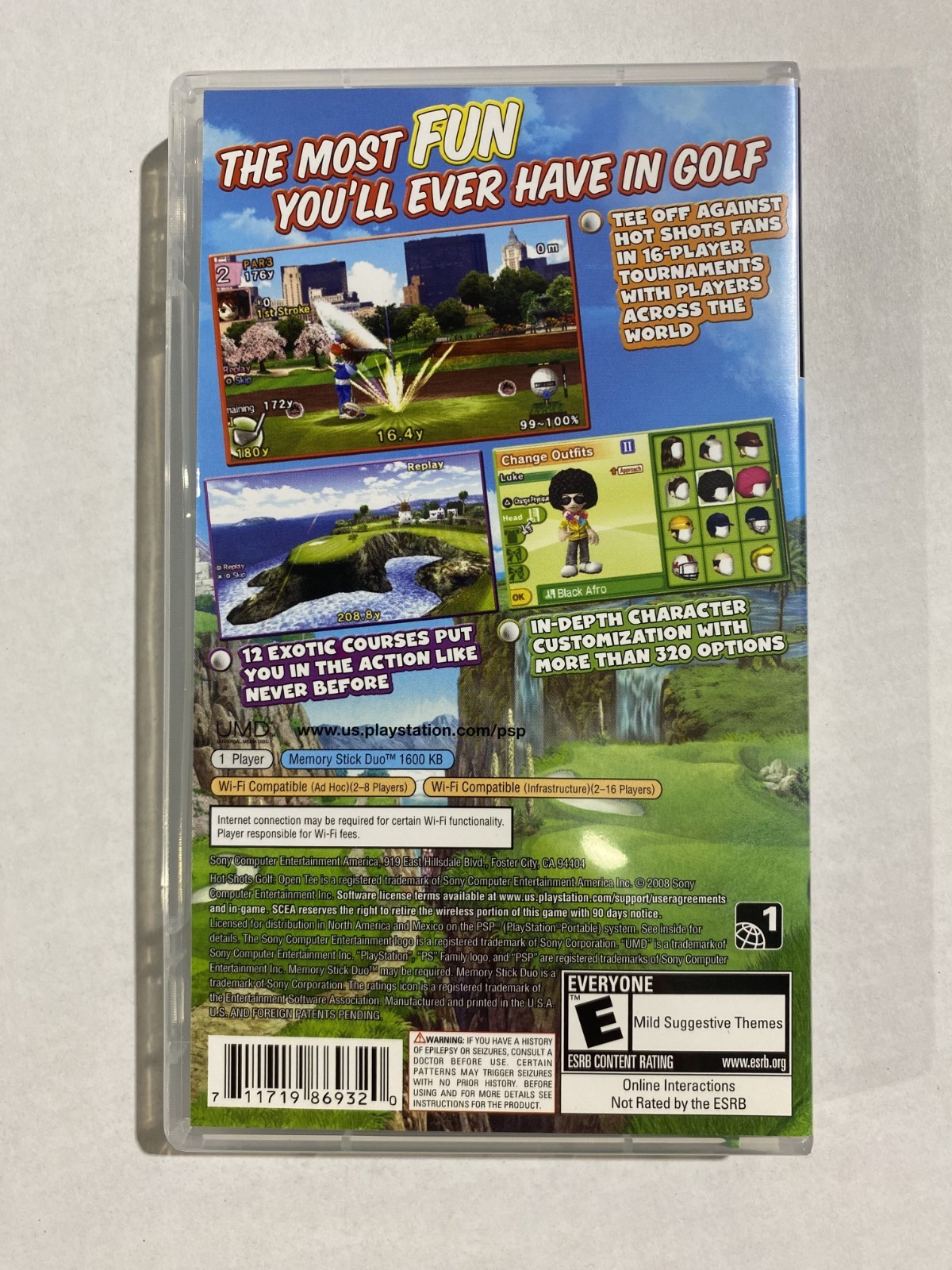 Hot Shots Golf Open Tee 2 Sony PSP – TESTED FREE FAST SHIPPING