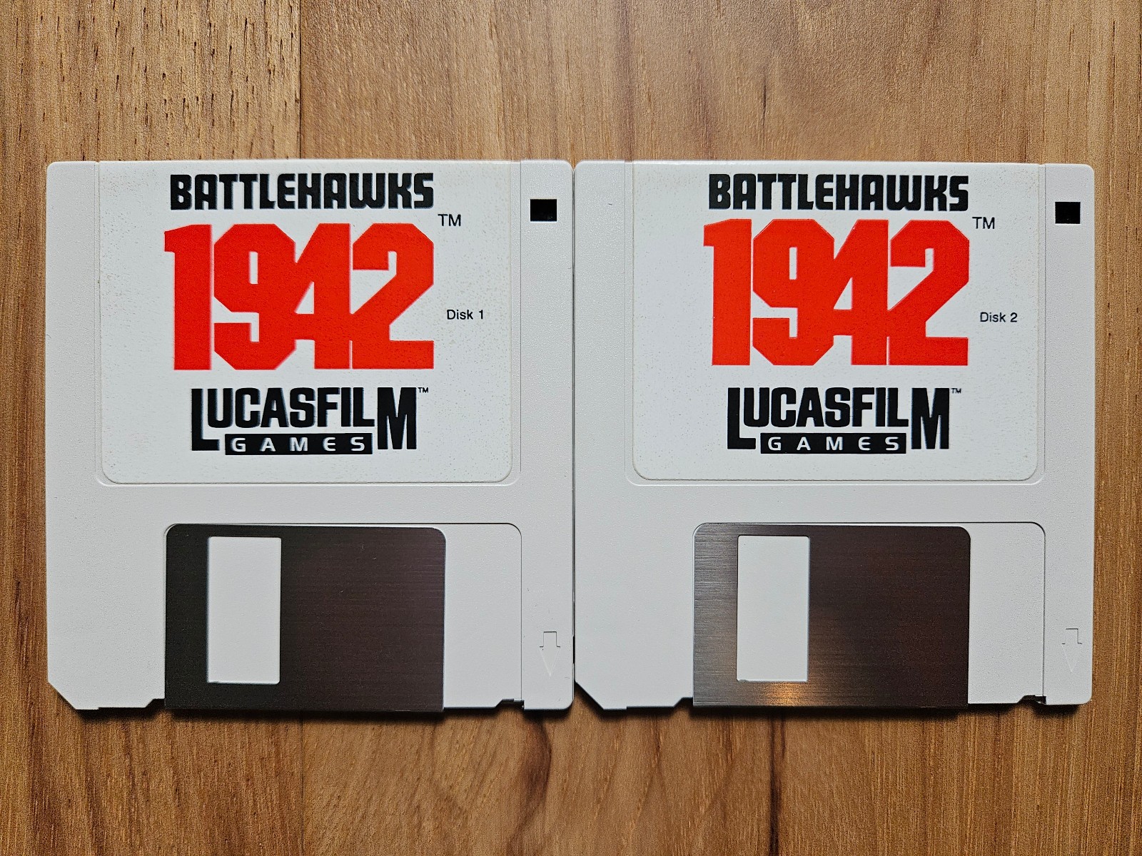 Battlehawks 1942 (1989, Commodore Amiga, Lucasfilm) w/ Manual & Reference Card