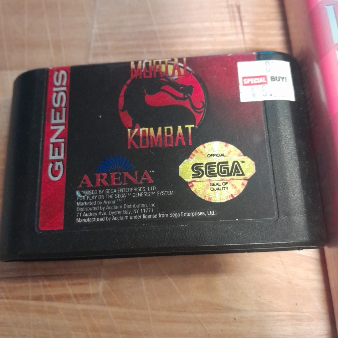 Sega Genesis Mortal Kombat And Moral Kombat II