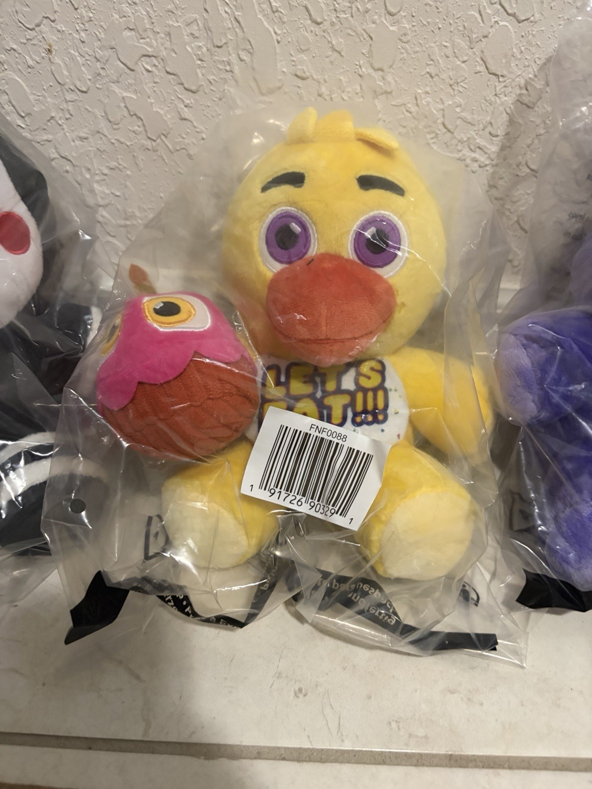 Five Nights at Freddy’s 8” Plush GLOW Eyes 2025 Jazwares FNAF COMPLETE SET of 5