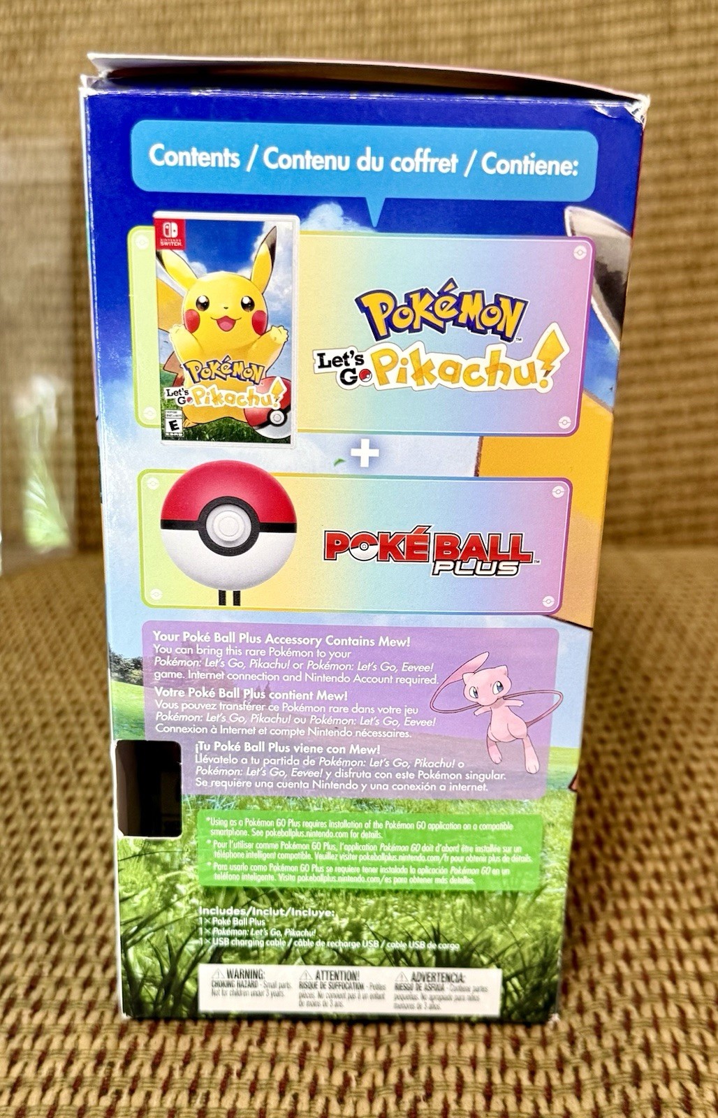 Pokemon Let’s Go Pikachu Box Set W/ Poke Ball Plus Nintendo Switch Complete