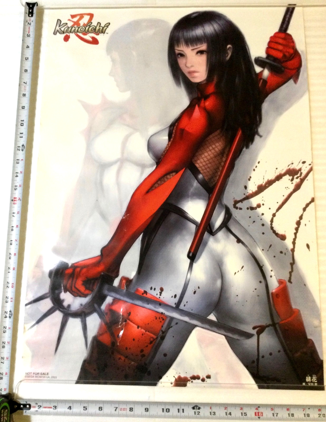 NIGHTSHADE PS2 Promo Poster SHINOBI KUNOICHI PlayStation 2 SEGA 2003 RARE