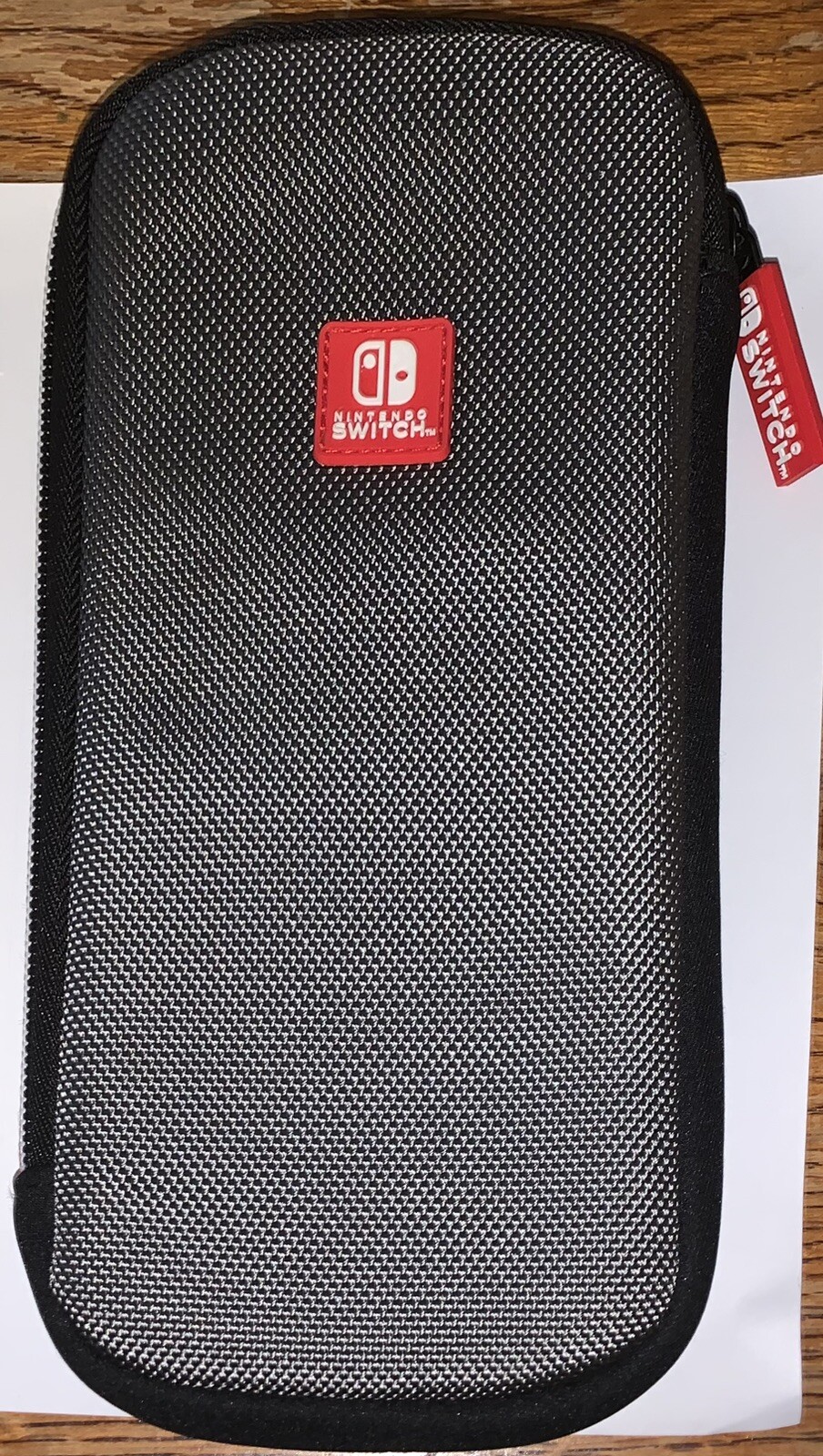 Nintendo Switch Zip Carrying Case Plush Inside w/Pouch & Small Plastic Case NWOT