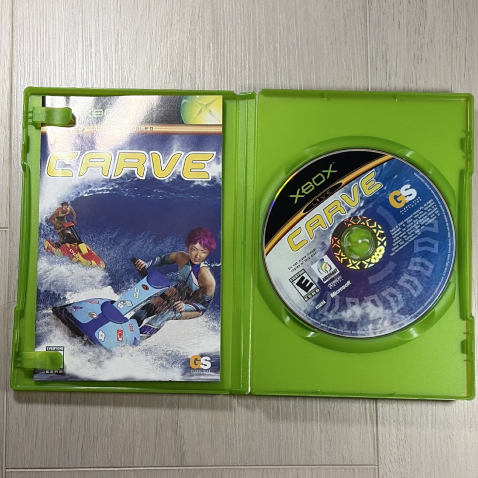 Global Star Software Carve Xbox Extreme Sports Racing Multiplayer Manual NTSC-U
