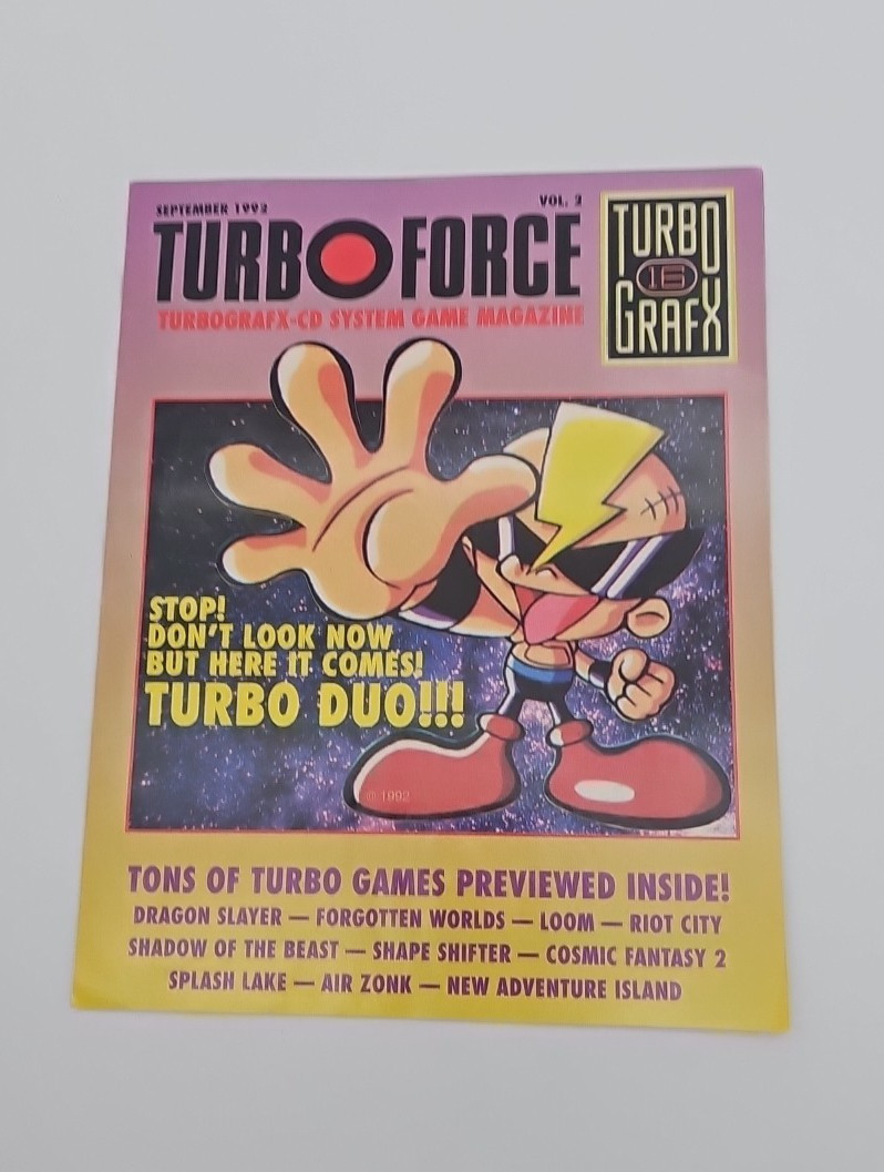 Turbo Grafx 16 TurboForce Magazine Volume 2 Turbo Duo Game Preview