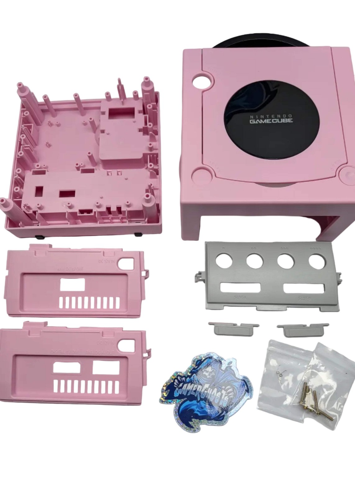 Nintendo GameCube Full Replacement Shell / Casing – Pink – DOL-001 and DOL-101