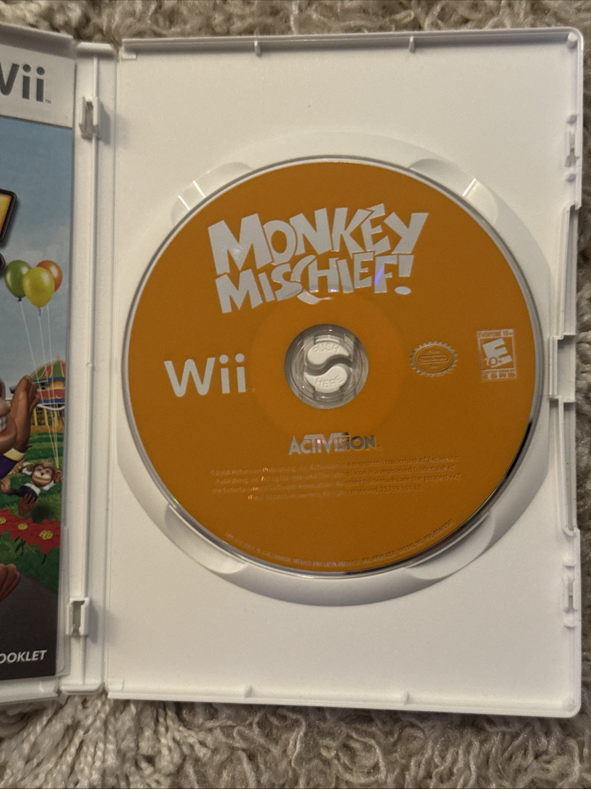 Monkey Mischief! Party Time | Nintendo Wii, 2008 | Tested & Works