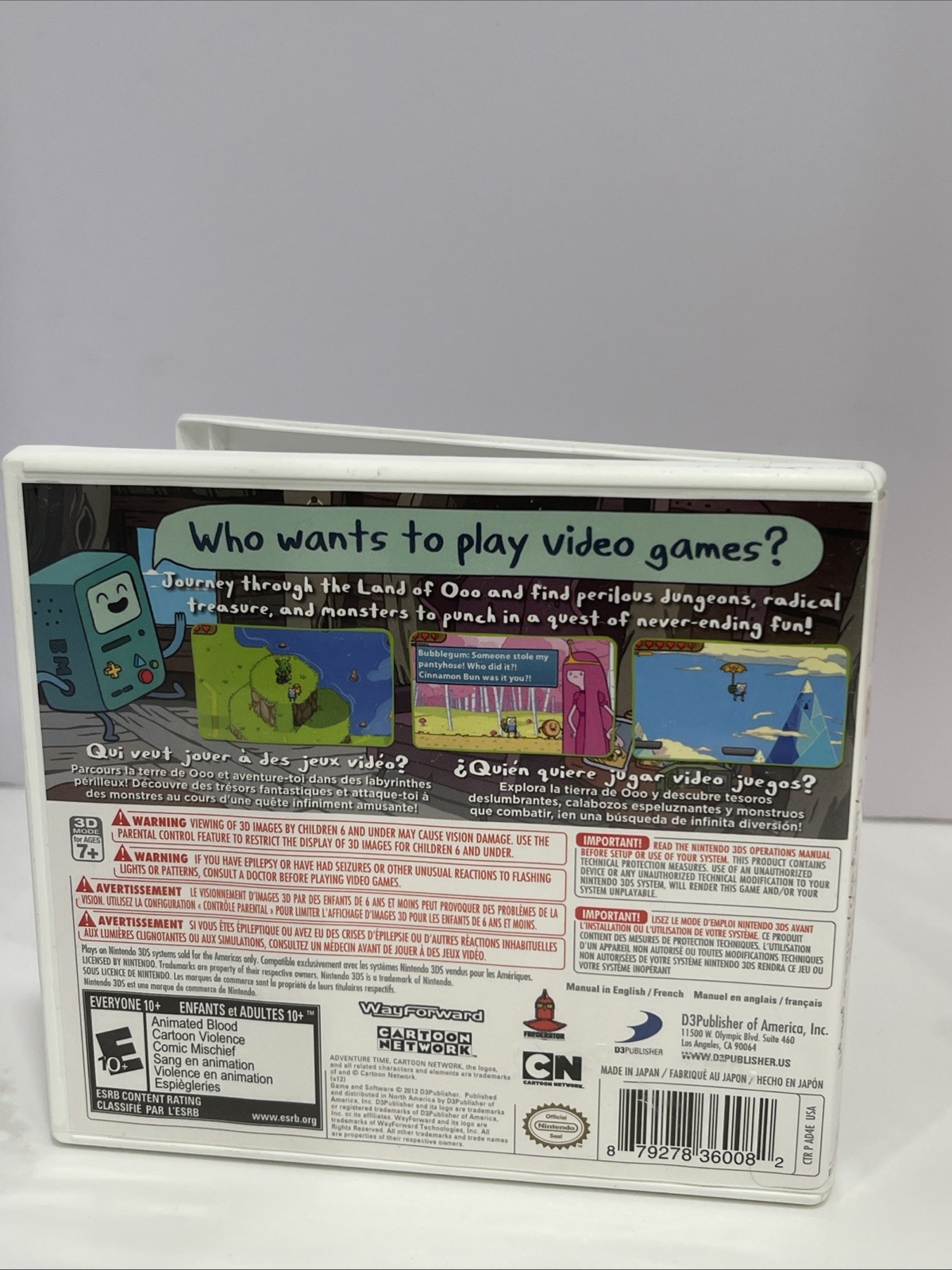 VGC~ Adventure Time Hey Ice King Why’d you steal our garbage? Nintendo 3DS