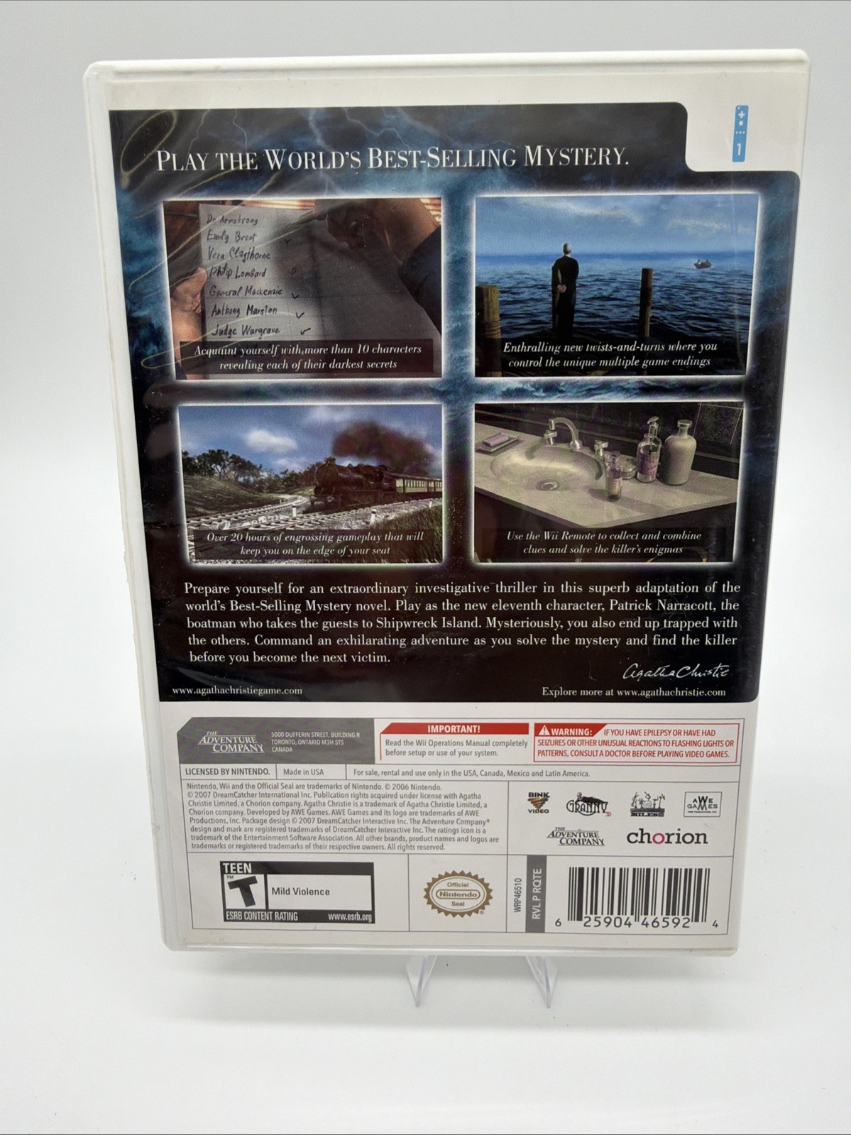 Agatha Christie: And Then There Were None (Nintendo Wii, 2008) A14