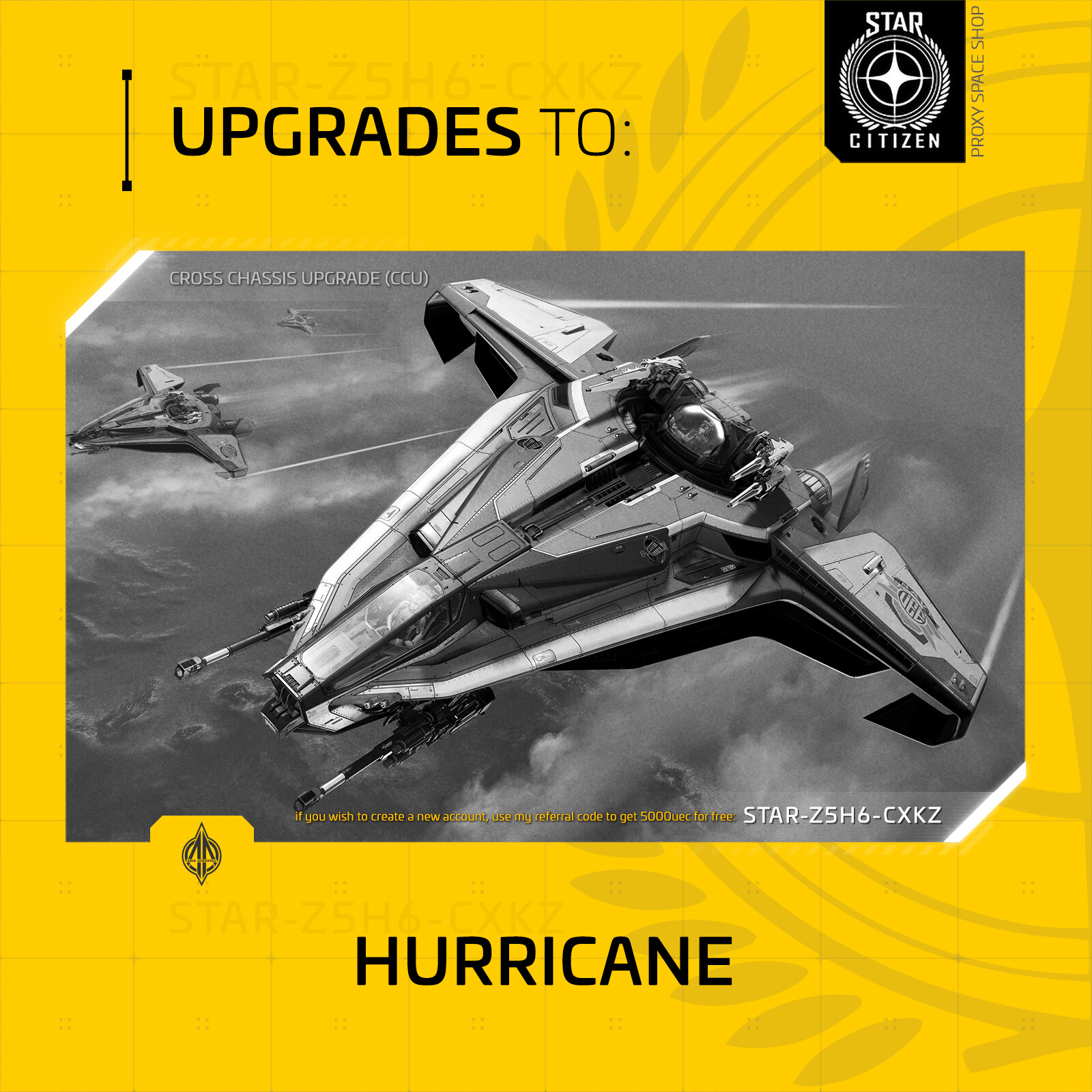 Star Citizen – ANVIL HURRICANE – UPGRADE – (CCU)