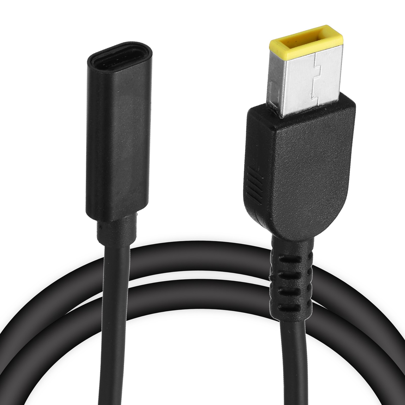 0.5FT USB C to DC PD Power Fast Charging Cable, 11mmx4.5mm 65W/18V-20V(Black)