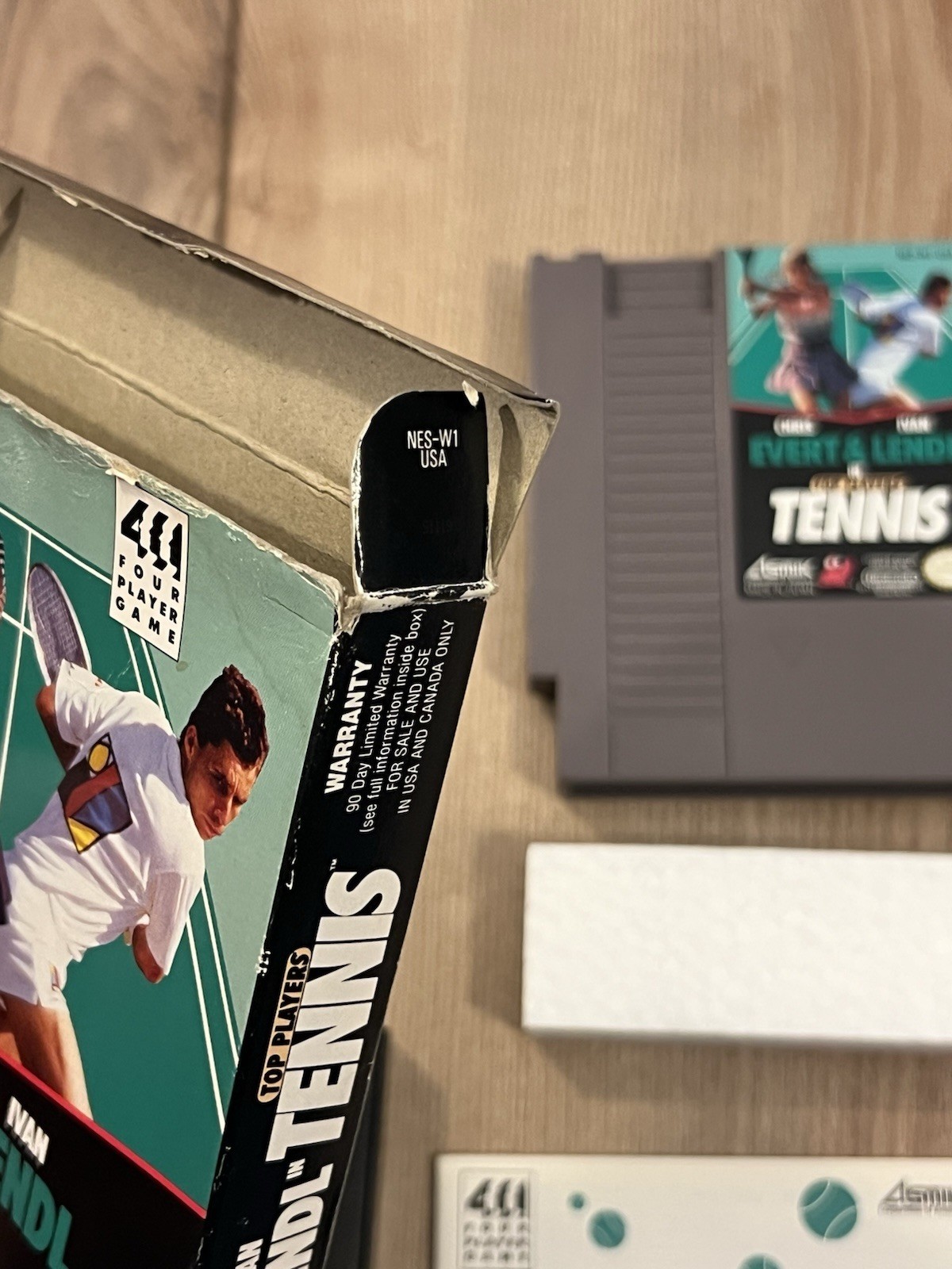 Chris Evert & Ivan Lendl in Top Players Tennis (Nintendo NES, 1989) CIB Tested