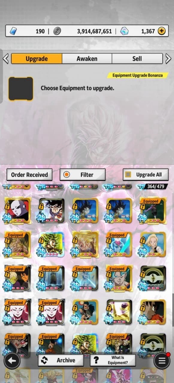 Dragon Ball Legends Endgame Account || 11 Summonable UL || 6 LR || Stacked Acc