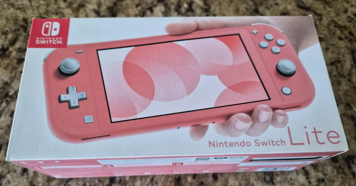 BRAND NEW Nintendo Switch Lite Pink Edition 32gb Handheld Gaming Console