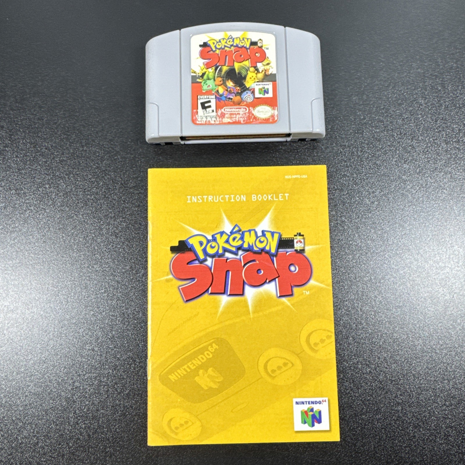 Pokémon Snap Game Cartridge Nintendo 64 Console Manual Authentic