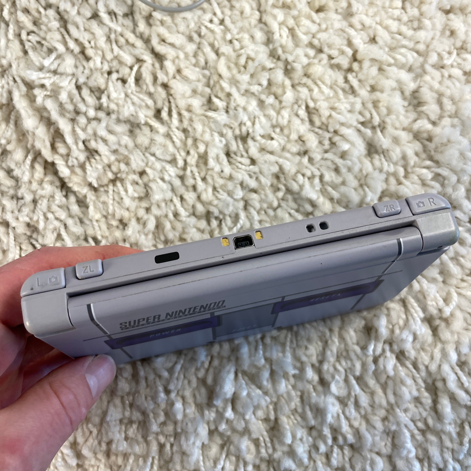 Nintendo New 3DS XL Super Nintendo SNES Edition Gray Purple NTSC RED-001 Tested