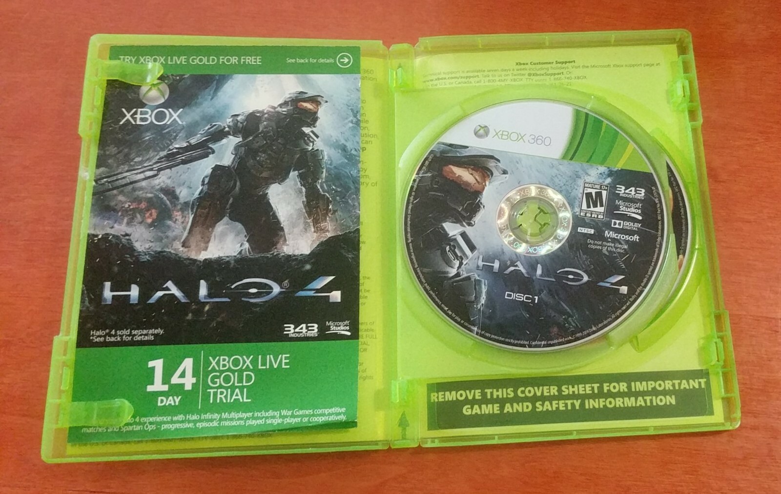 Halo 4 Microsoft Xbox 360 Studios 343 Industries Havok Dolby Digital Mature