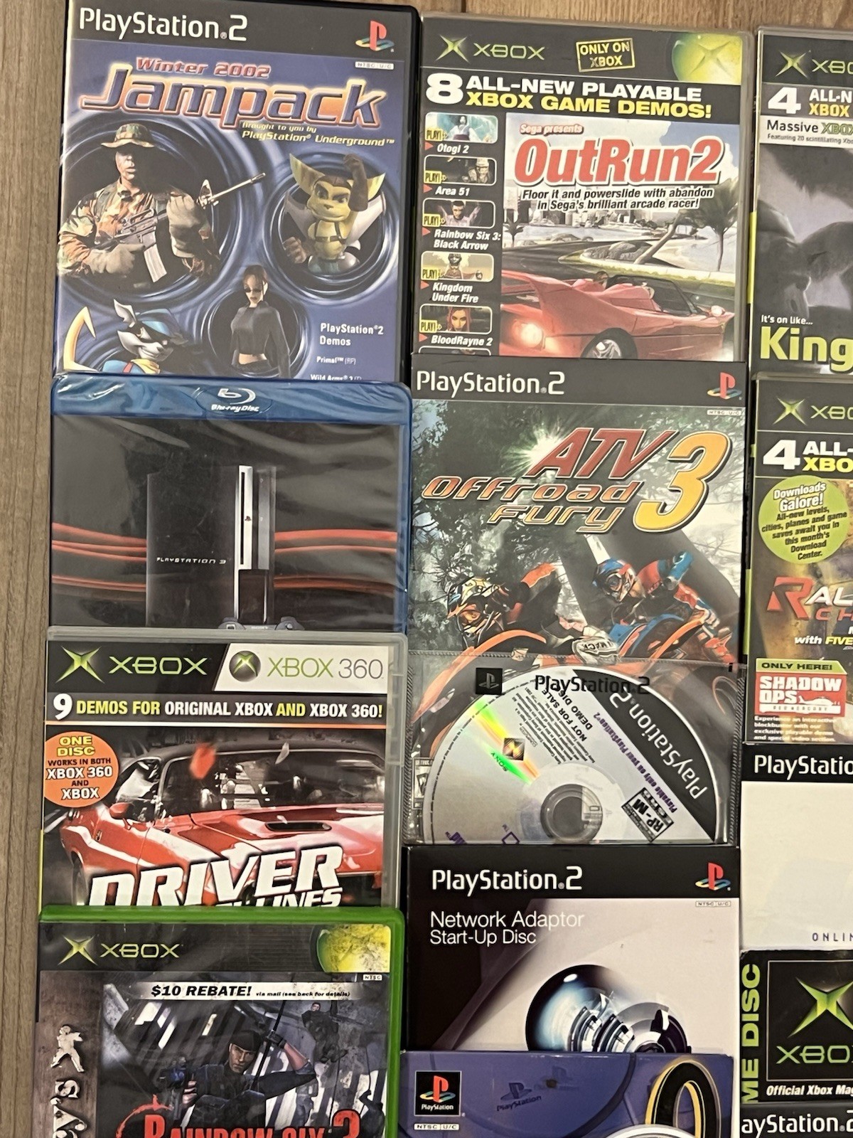 Lot Of 39 PlayStation PS1 PS2 Xbox PSP Demo Games & Start Up Disc Only Untested