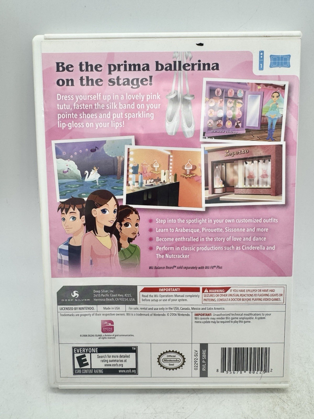 Let’s Play Ballerina (Nintendo Wii, 2010) Complete & Tested Working
