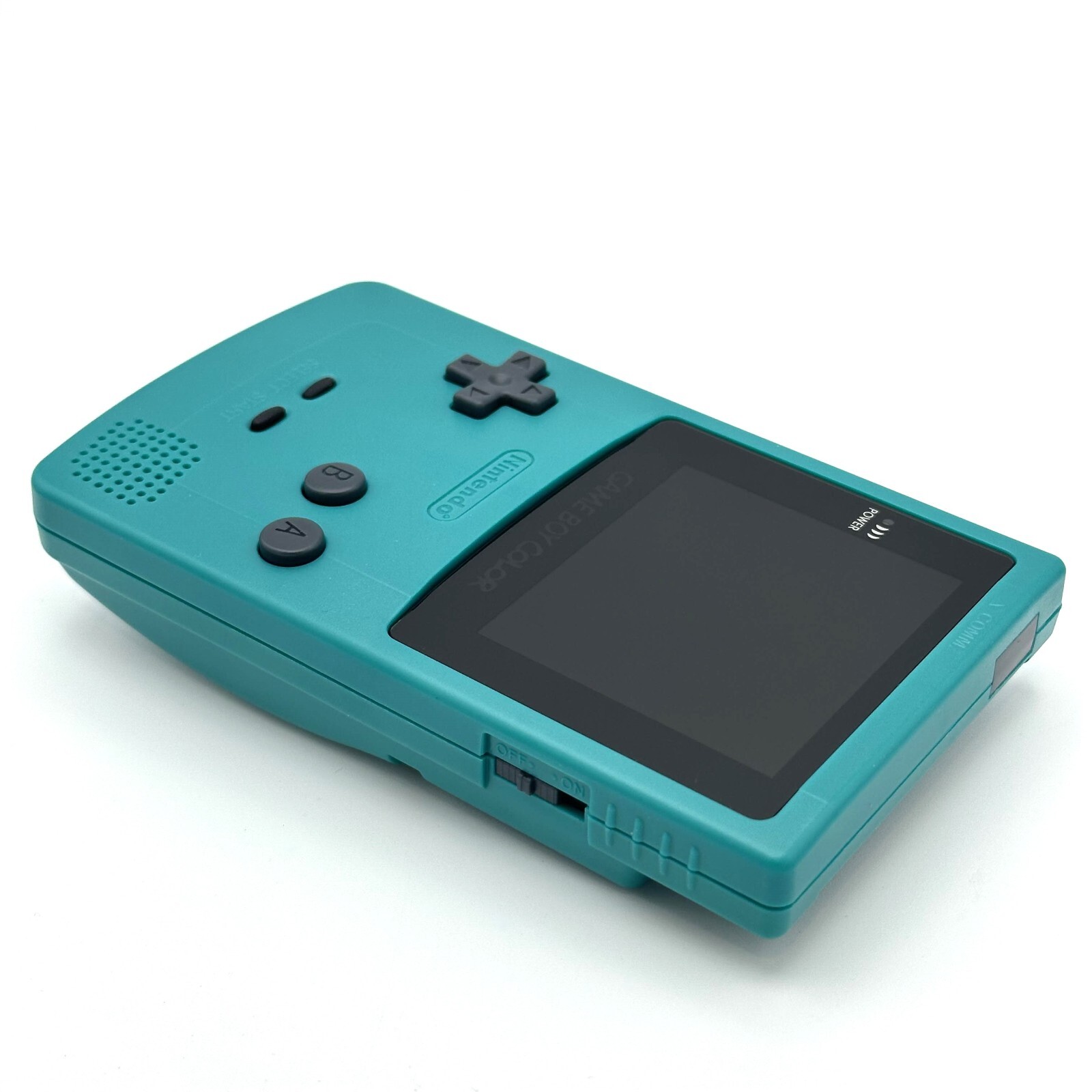 Nintendo Game Boy Color GBC Backlit IPS Mod Console System Teal Blue Shell
