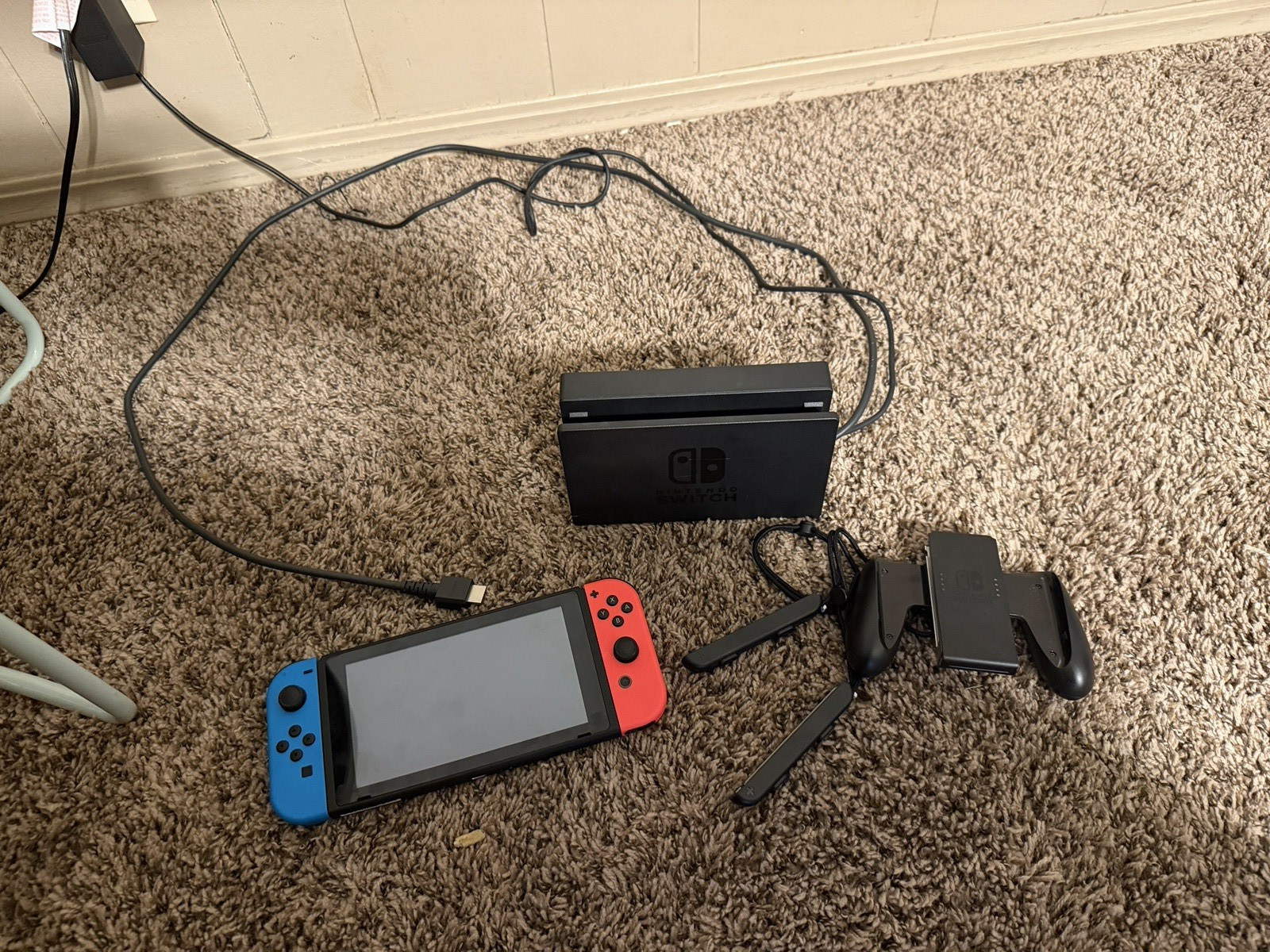 Nintendo Switch 2 Console Red/Blue Joy-Cons w/ Dock & Cables HDMI USB-C USB-A