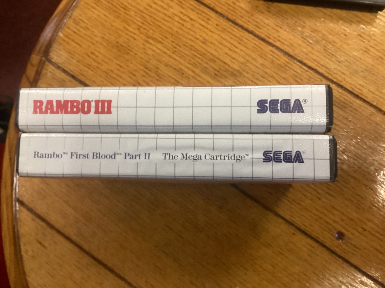 Sega Master System Game Lot Rambo 1st pt 2 Blood Rambo 3 Tested Careful Shipping