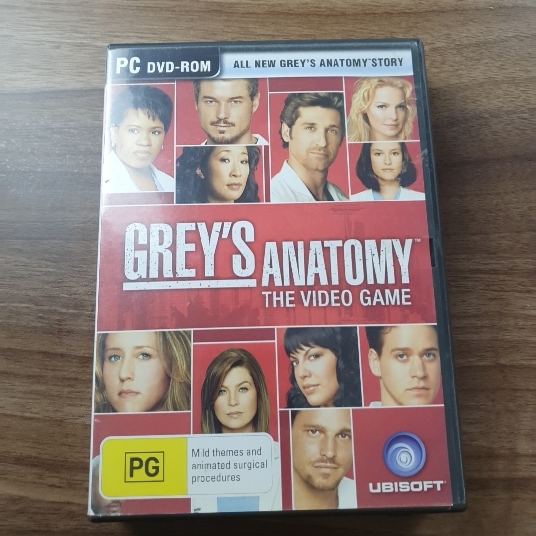 Grey’s Anatomy Pc Game TV Show PC GAME Medical Game *Very Rare*