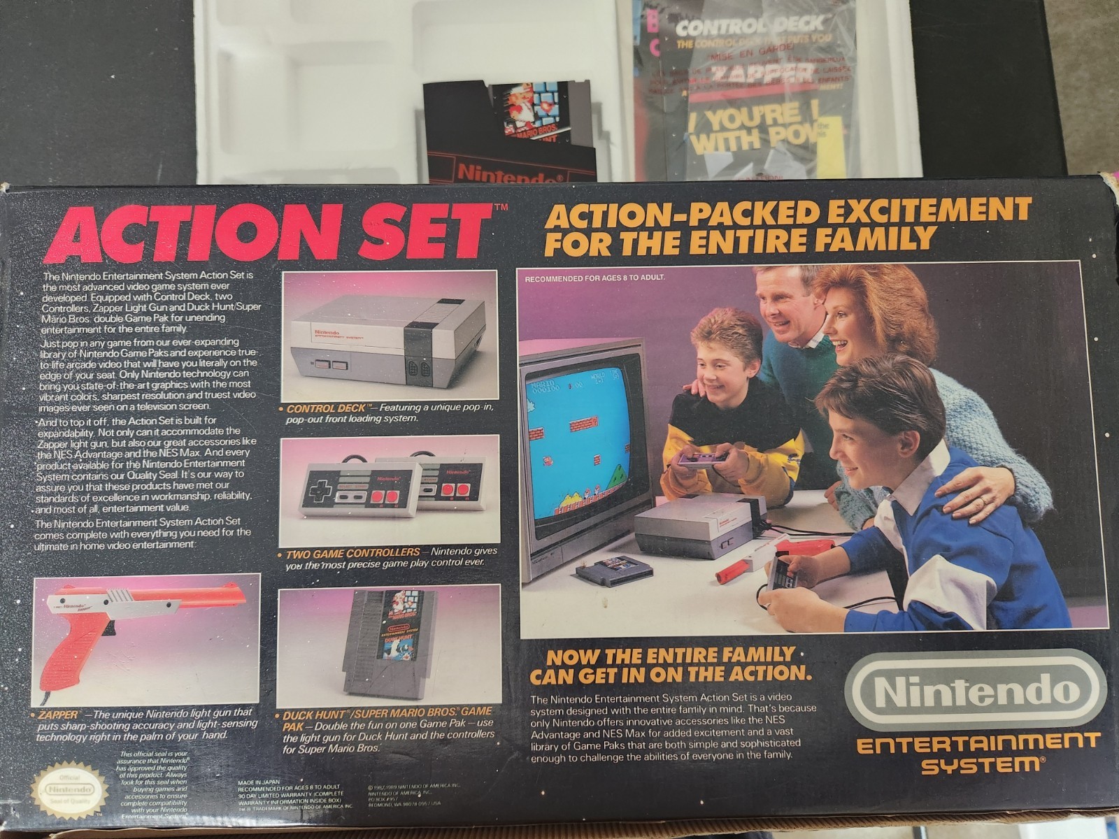 Nintendo NES Console. Complete In Box . Cleaned.Tested. Super Mario/Duck Hunt