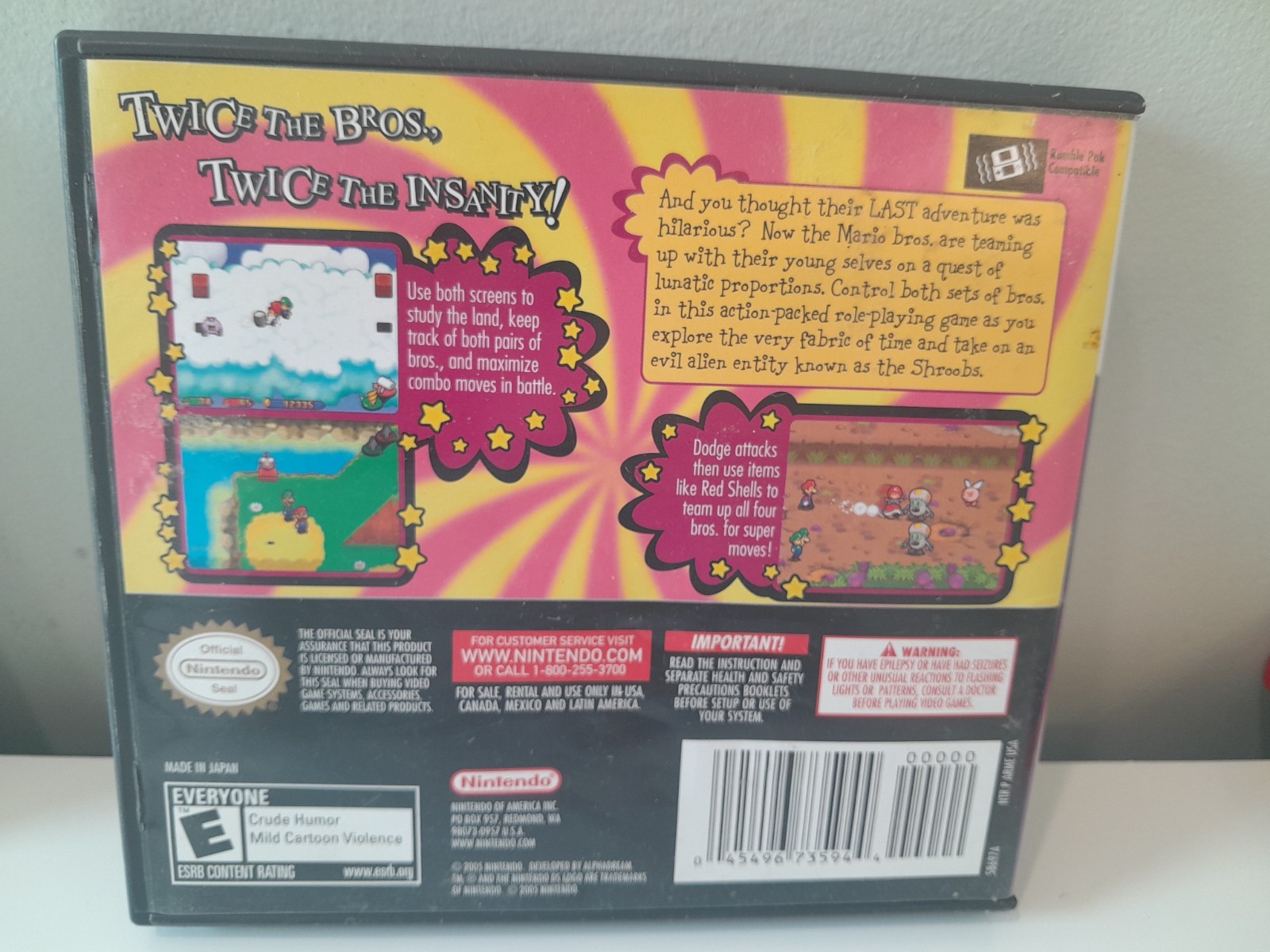 Nintendo DS & 3DS Case Only Lot Of 8: Mario Luigi Yoshi *No Games