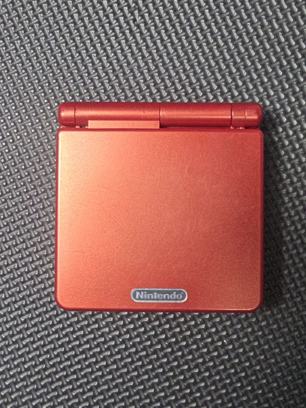 Nintendo Game Boy Advance SP AGS-001 Flame Red Console Tested Working READ DESC