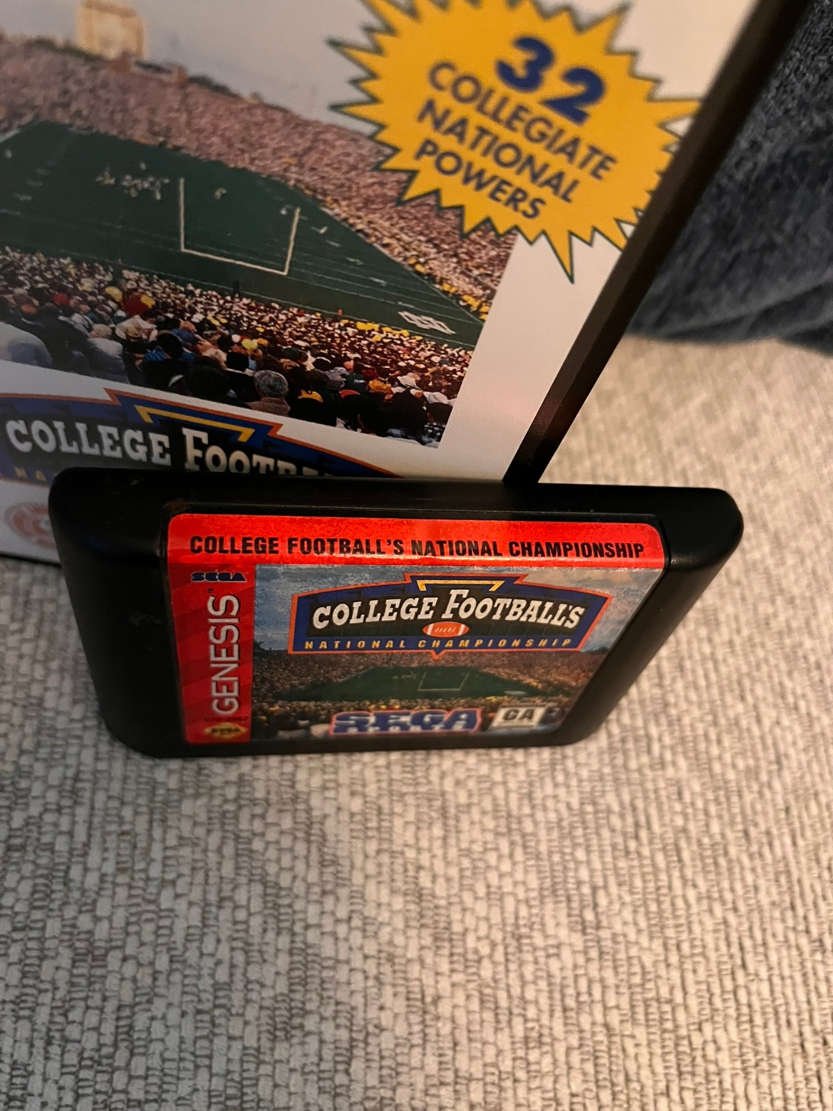 College Football’s National Championship (Sega Genesis, 1995) CIB Tested!