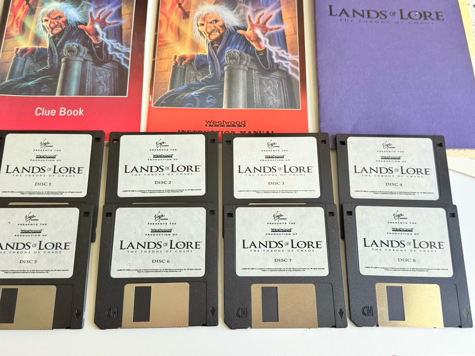 Lands of Lore: The Throne of Chaos 1993 IBM/PC 3.5” Floppy Disk Big Box Game