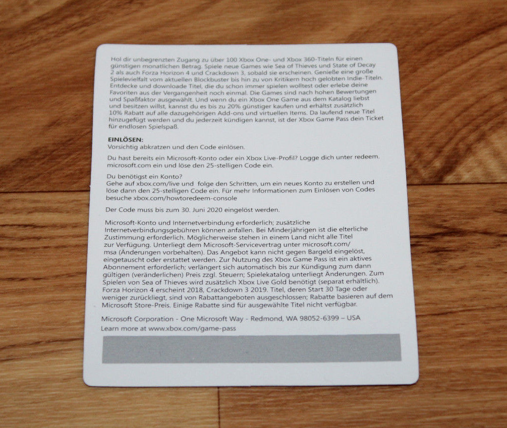 Xbox One Game Pass Card 14 Days Devil May Cry 4 Rare Gamescom 2018