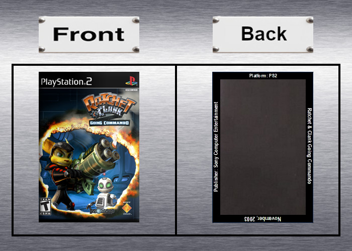 Ratchet and Clank 1,2,3,4,5 Video Game Box Art *PS2* High Quality Magnet / Set