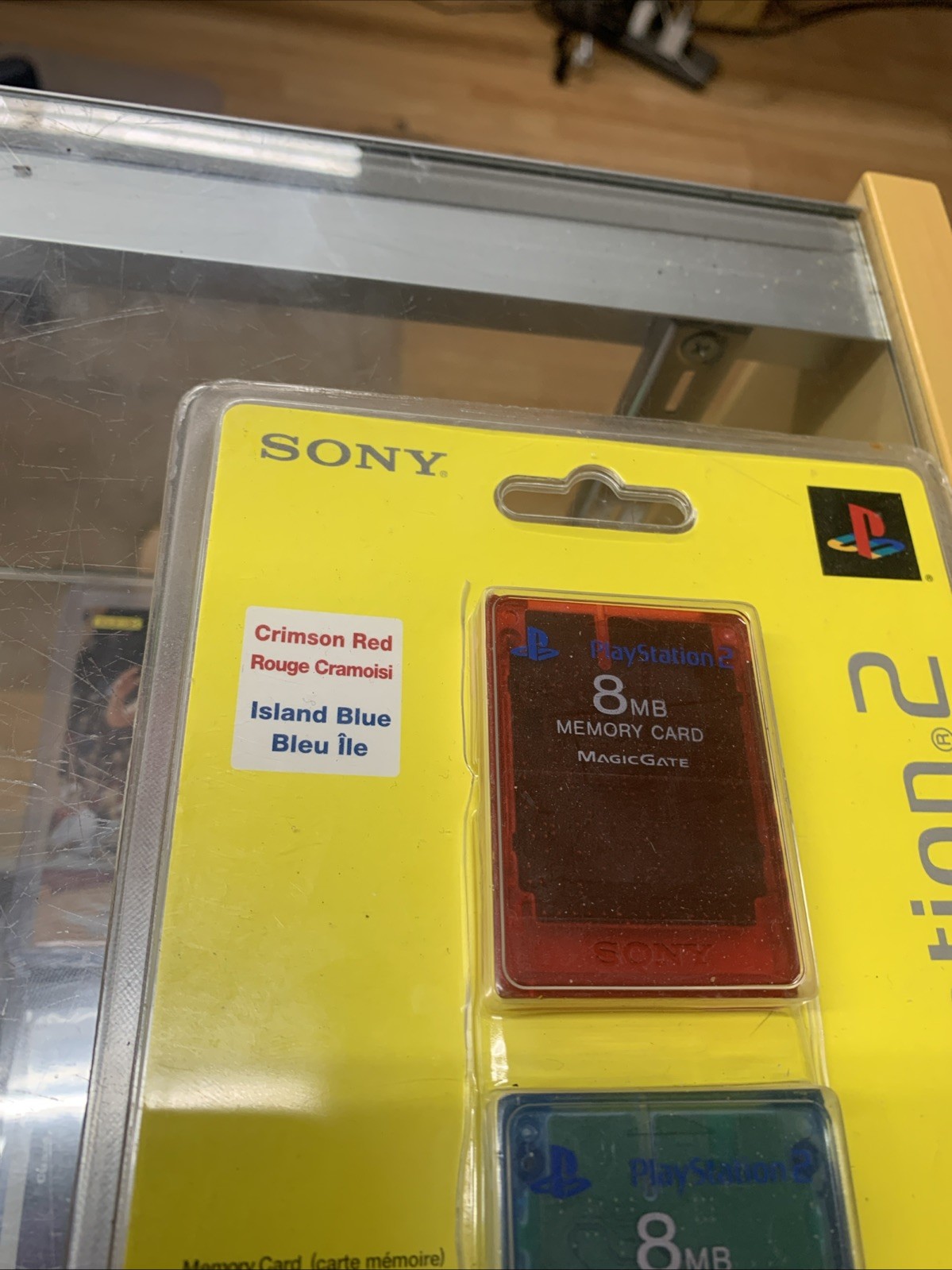 Sony OEM Memory Card 8MB 2 Pack Red / Blue – PlayStation 2 PS2 Brand New Sealed