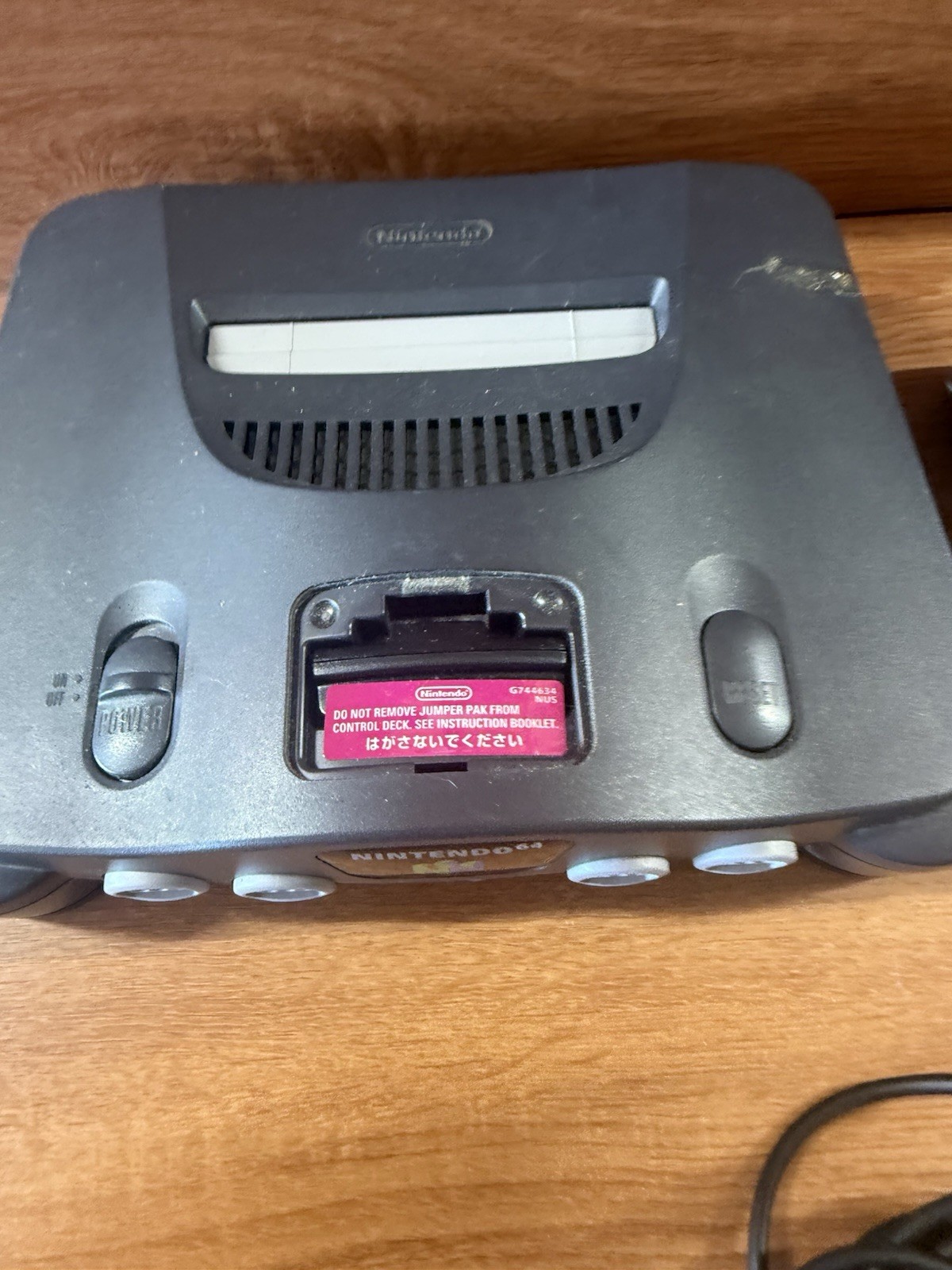 NINTENDO 64 CONSOLE BUNDLE +CABLES+ 1 CONTROLLER – N64 NUS-001 TESTED