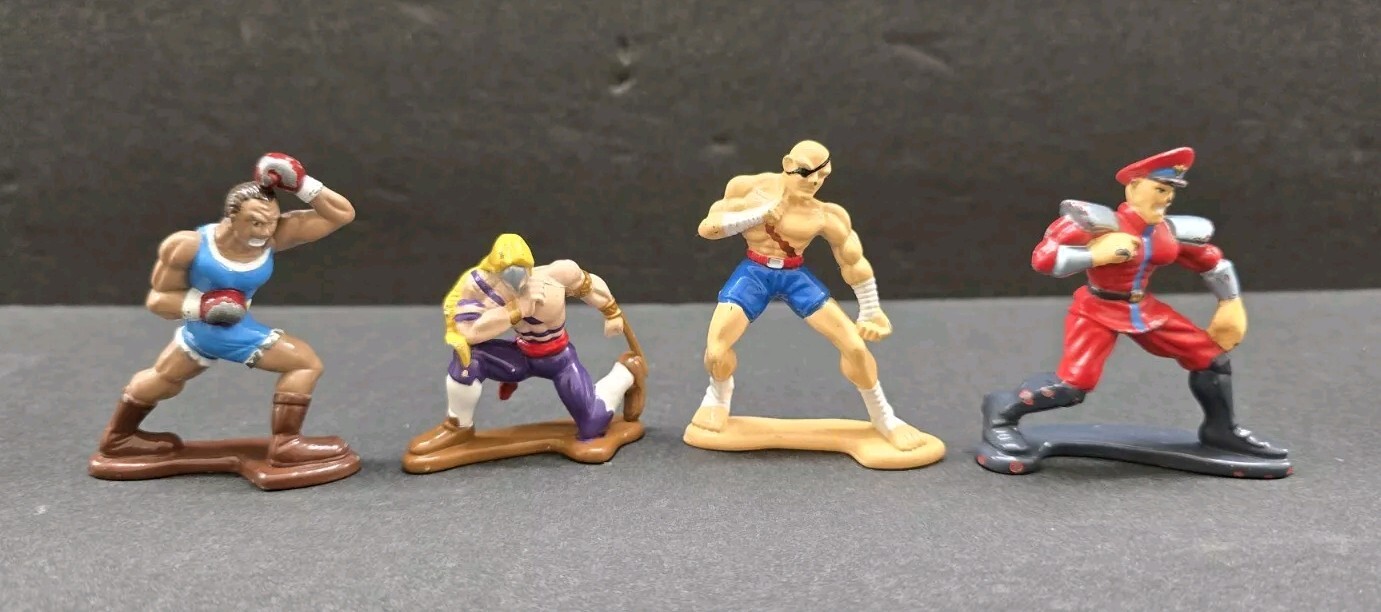 1993 Capcom Street Fighter Metal Die Cast Figures Lot of 4 – Fast Shipping