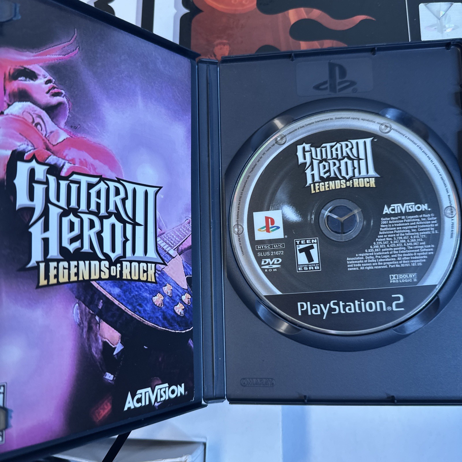 PS2 Guitar Hero Red Octane SG Gibson Wired Controller + Box – Hero 1 2 3