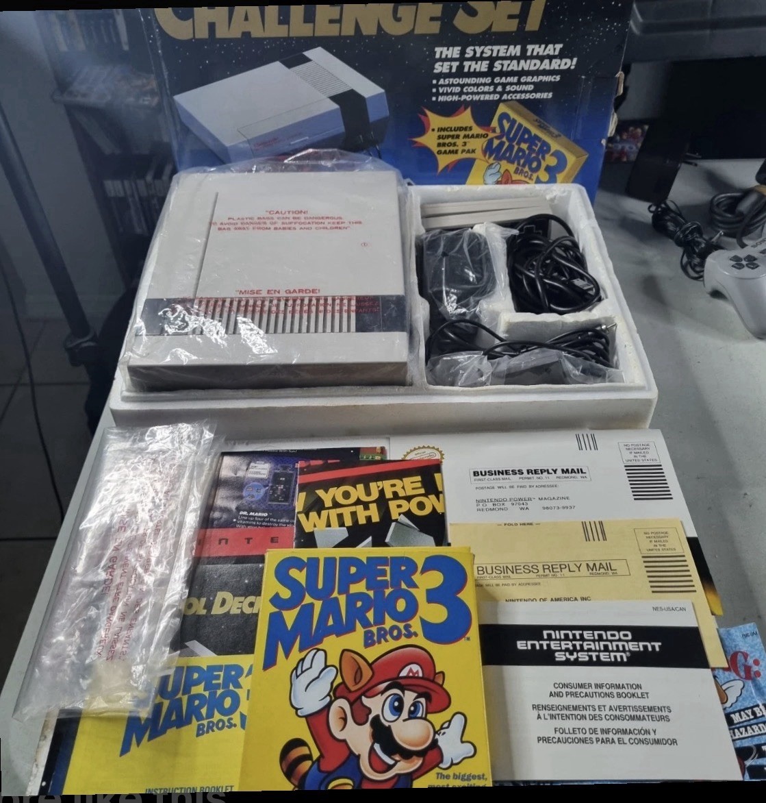 Nintendo NES Super Mario 3 Challenge Set Entertainment System CIB Complete