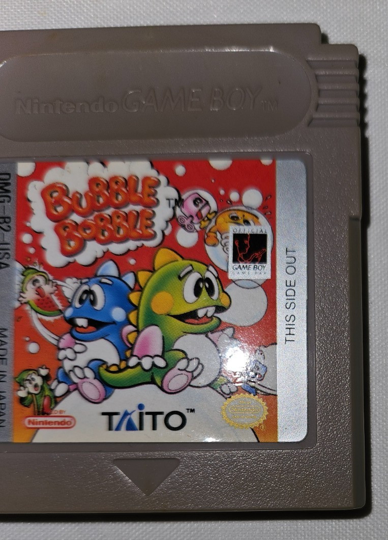 Bubble Bobble Cartridge Only Authentic Nintendo Game Boy DMG-B2-USA 1990 Taito