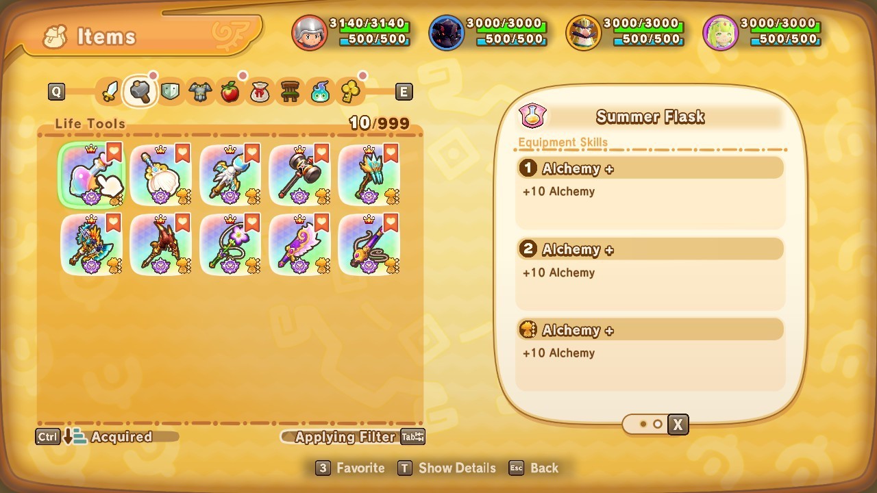 🛠️ Legendary Life Tools Set (All 9) – Fast Delivery – Fantasy Life i