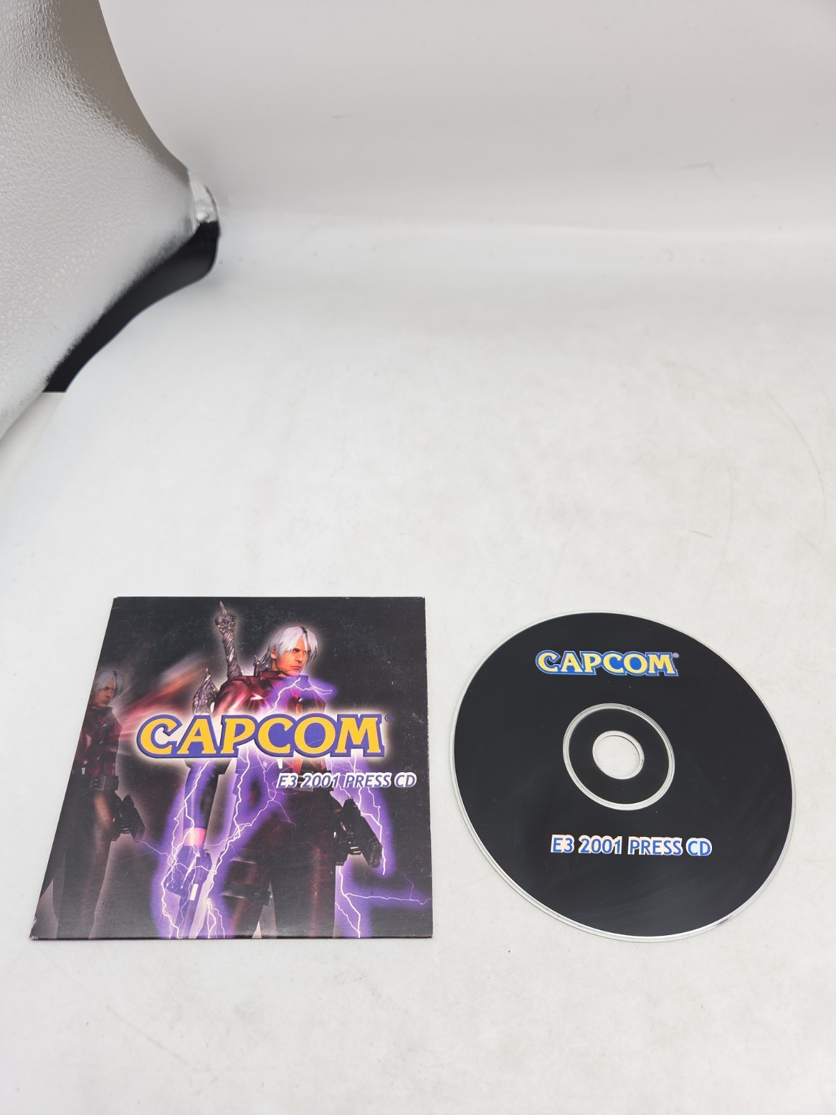 Capcom E3 2001 Press CD w/ Case. Onimusha, Resident Evil, Maximo, Mega Man X6