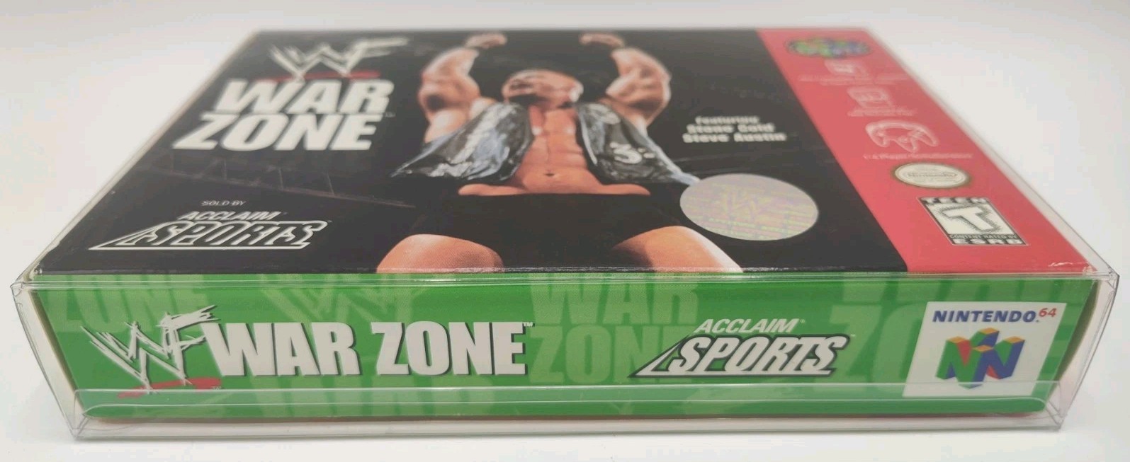 WWF War Zone (N64, 1998) *CIB + Case Protector + Strategy Guide* VINTAGE Tested!