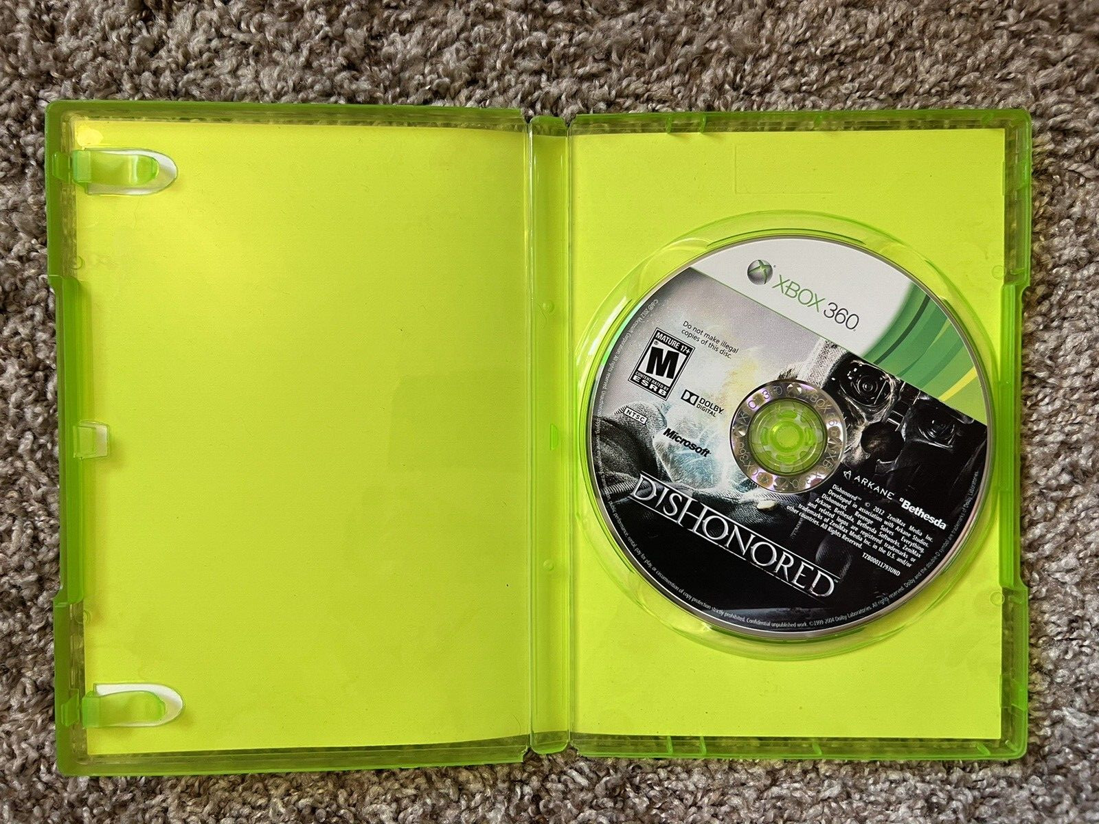 Dishonored (Microsoft Xbox 360, 2012)