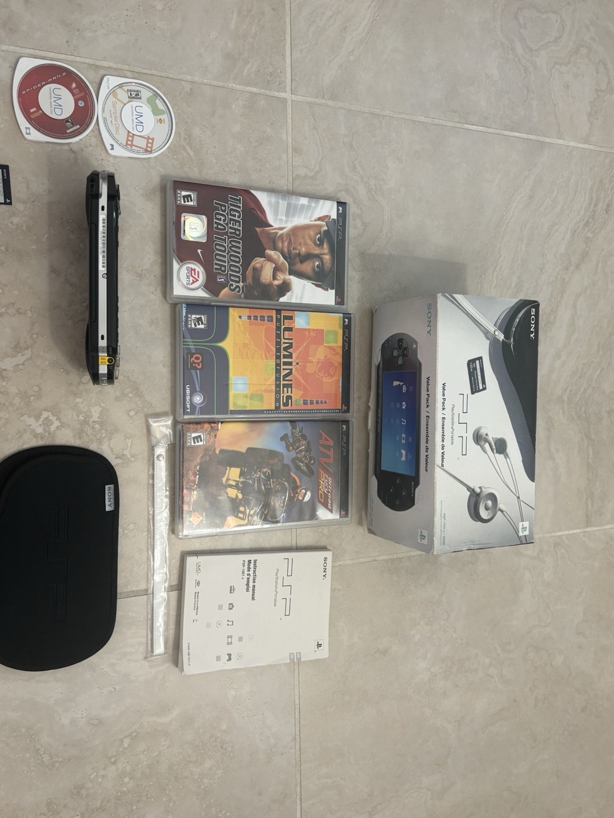 Sony PSP-1001 Value Pack – Complete in Box – Very Good Condition! With Games