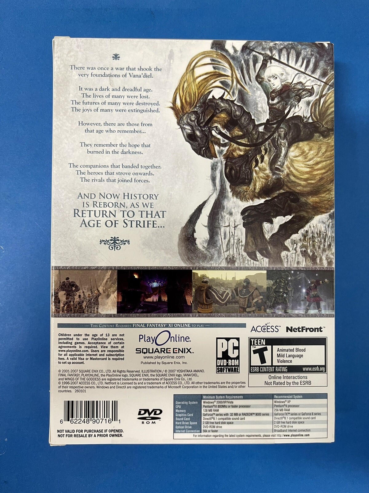 Final Fantasy XI Online: Wings of the Goddess PC, 2007 Brand New & Sealed