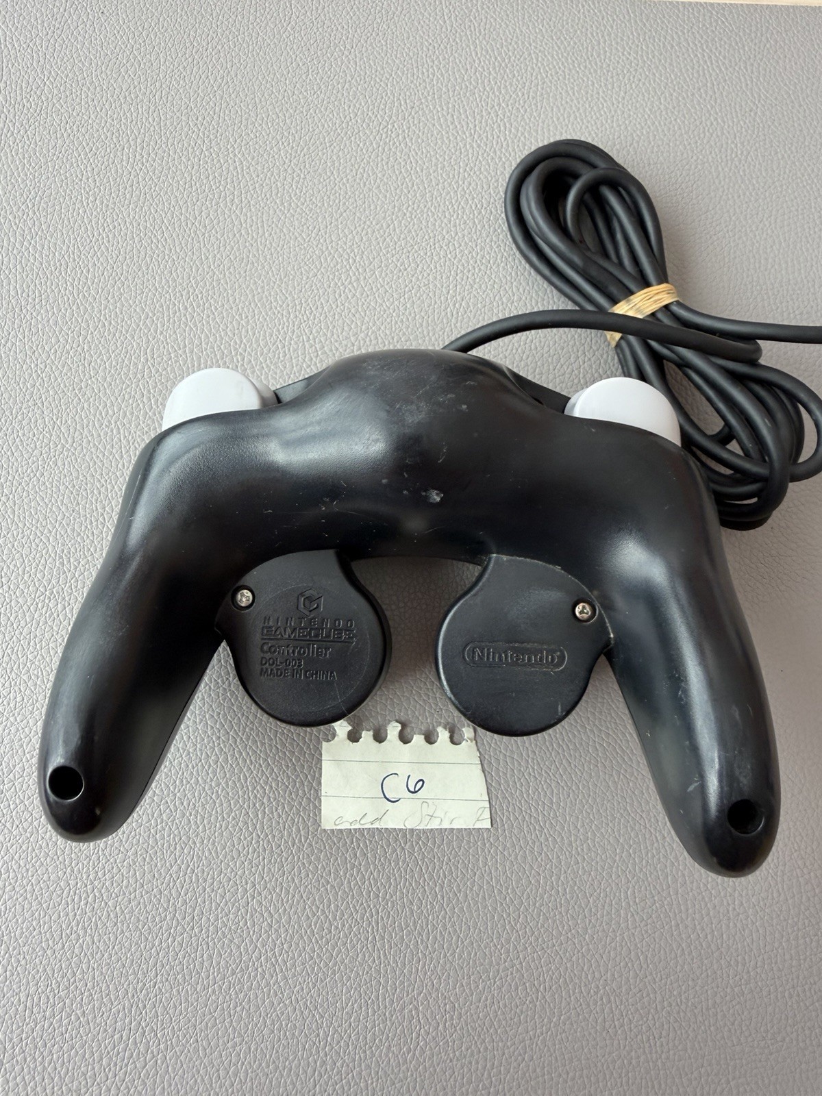 OEM Nintendo GameCube Controller Authentic Tested Tight Stick Clean Black GC